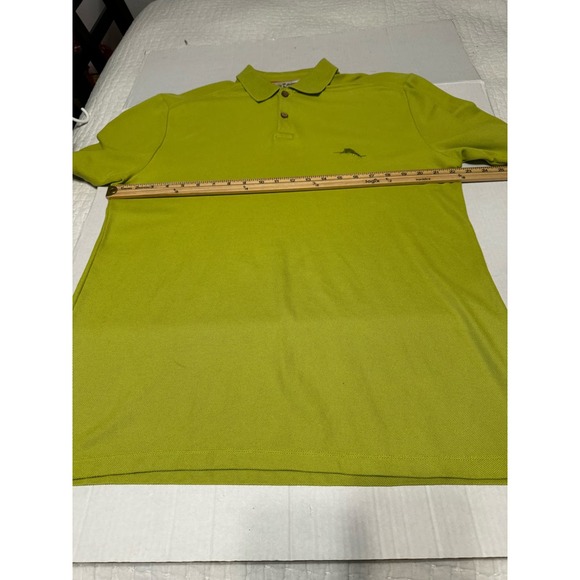 Tommy Bahama Men’s‎ Polo Medium Green Cotton Polyester Blend - Picture 5 of 7